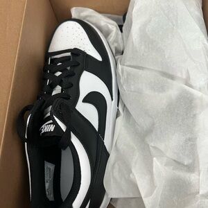 Nike Dunk Low GS in White and Black - NWT
